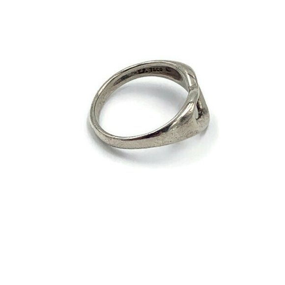 Authentic Tiffany & Co 925 Silver Open Heart Ring - Picture 3 of 11
